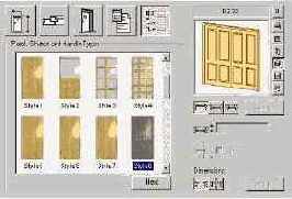 Редактирование параметров двери