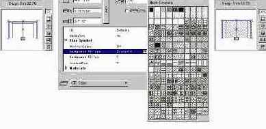 Установка фоновой заштриховки для символов фурнитуры на плане