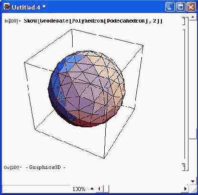 Построение полиэдра в виде сферы
