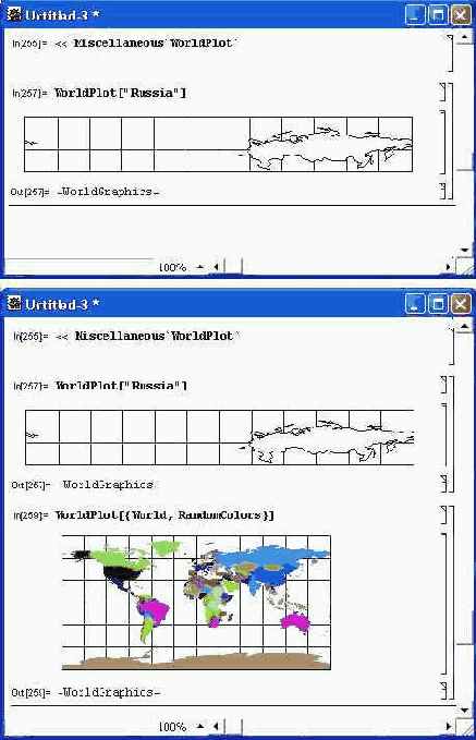 Контурная карта России...