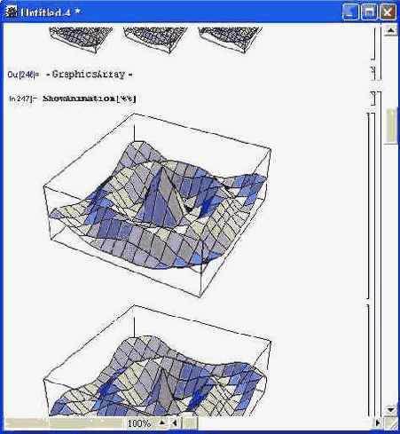 Подготовка кадров анимации сложной трехмерной поверхности