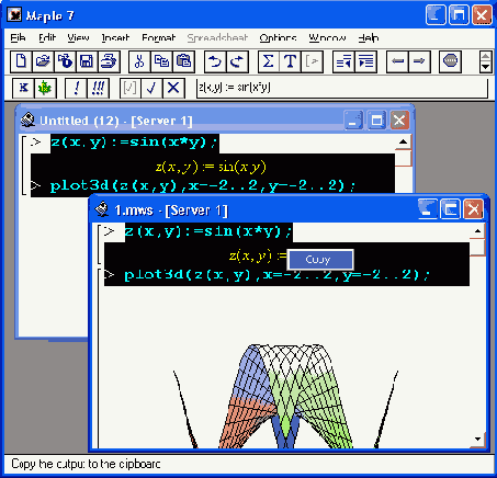 ������ ������������� �������� Copy as 
