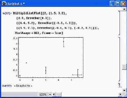 ���������� �������� � ���������� �������� � MultipleListPlot