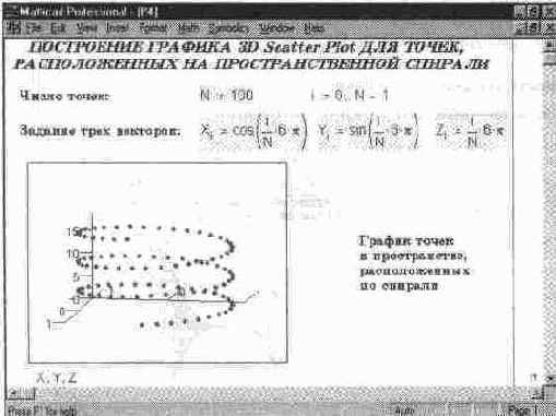 ����� ������� MathCAD � ��������� ����� ��������������