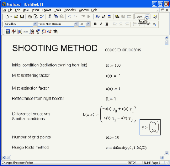 Изменение масштаба отображения документа