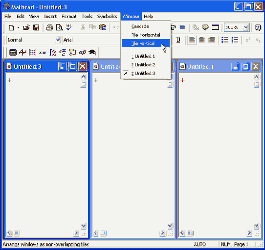 Расположение документов по вертикали
