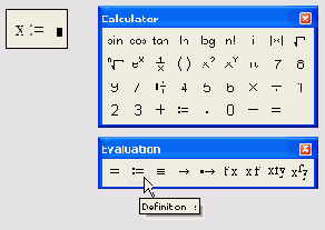 Результат ввода оператора присваивания
