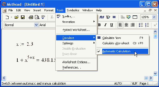 Выбор режима вычислений
