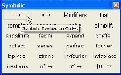 Кнопка вставки оператора символьного вывода