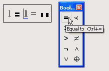 Вставка логического оператора