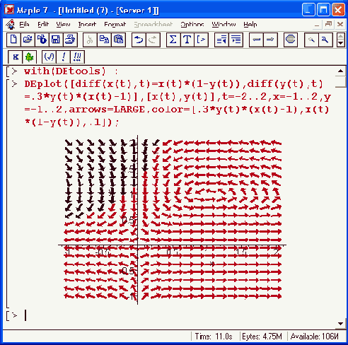 ������� DEplot �� ������ DEtools