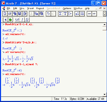������� RootOf