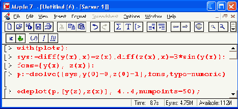 ���������� ������� odeplot ������ plots