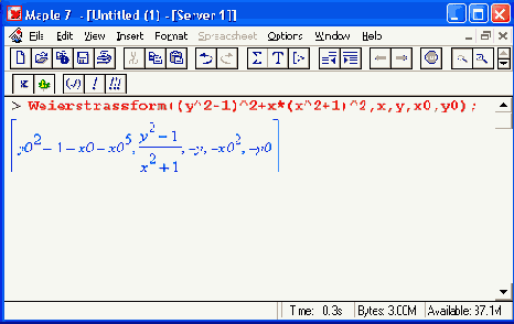 ������� ���������� ������ algcurves
