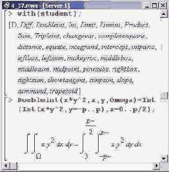 � ���������� ��������������� ���� Maple 