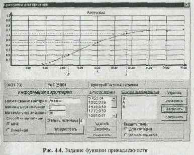 приведена экранная форма системы