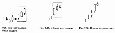 ��� ����������� ����� ������� (three advancing white soldiers)