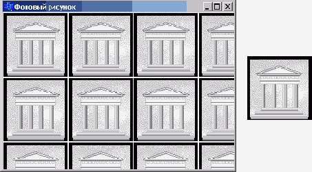 Фоновый рисунок и битовый образплитка