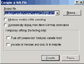 Чтобы выполнить компиляцию надо щелкнуть на кнопке Compile