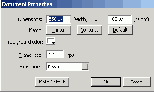 Характеристики ролика отображаются в окне Movie Properties