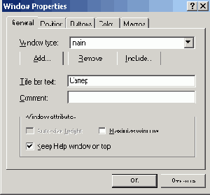 В поле Title bar text надо ввести