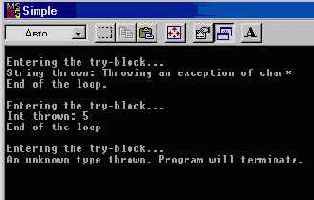 �������� throw