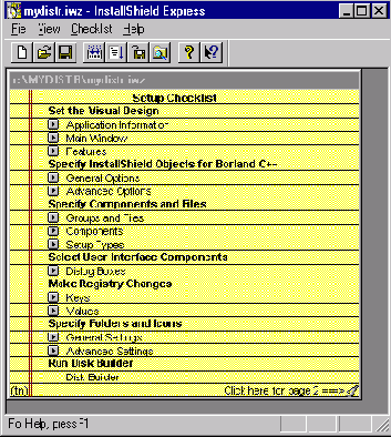 �������� ������������� � ������� InstallShield Express