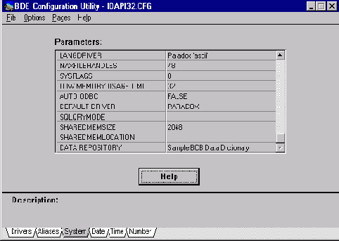 ��������� ��������� BDE