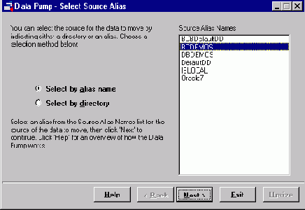 ������� �������������� ������ � ������� Data Migration Wizard