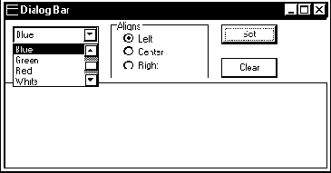 ���������� DialogBar
