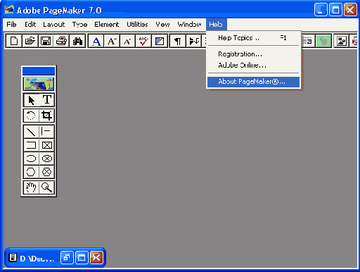 ������ ������������� �������� � ���������� PageMaker