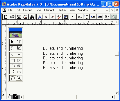 ����� �� � ����� ��������� ����������� Bullets and numbering
