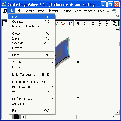 ���������� ���� Insert Object � ������ Create New