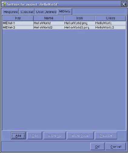 Этот MIDлет запускается с помощью
