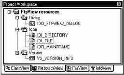 Ресурсы приложения FtpView