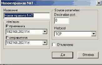 NAT для пользователей внутренней сети