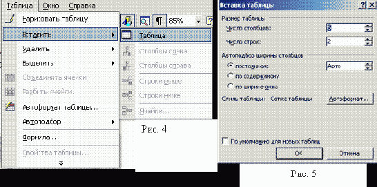 ������������ ������ � MS Word �������� ������
