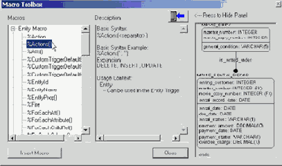 Использование языка макрокоманд в AllFusion ERwin Data Modeler