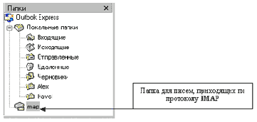 Установка учетной записи IMAP.