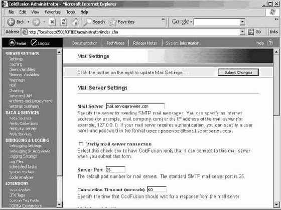 ��������� ColdFusion ��� �������� ����������� �����