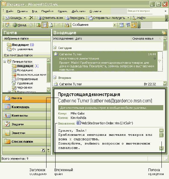 ������ ��������� � �������� ��������