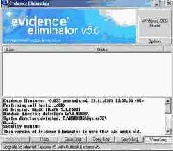 �������� ���� ���� � ������� Evidence Eliminator