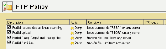 ��������� �������� FTP (FTP Policy)