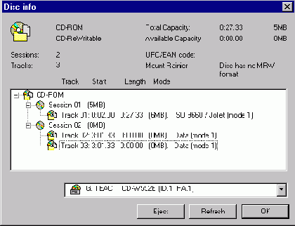 Разрыв в нумерации треков второй сессии