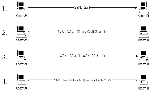������� ������ �� ��������� TCP-���������� � ���� Internet (hijacking)