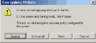 Экспортирование ключей восстановления