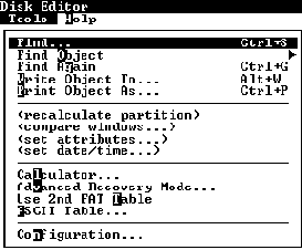 ����� � ������� ��������� DISKEDIT