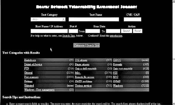 ������ ����������� ������������ Nessus � NPI