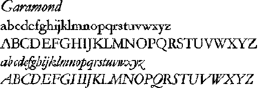 Классификация шрифтов