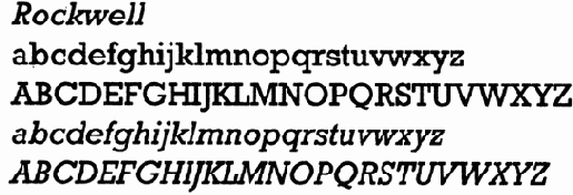 Классификация шрифтов